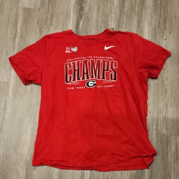 Nike Other - Red Nike Georgia Bulldogs Champs T-Shirt